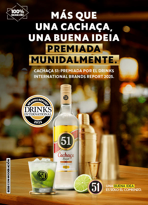CACHAÇA 51: AWARDED BY THE 2025 DRINKS INTERNATIONAL BRANDS REPORT.