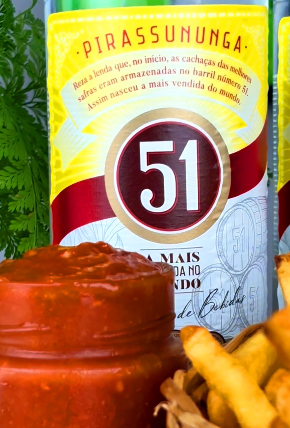 Catchup de goiabada com Cachaça 51