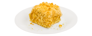 Crumble de aveia com maçã